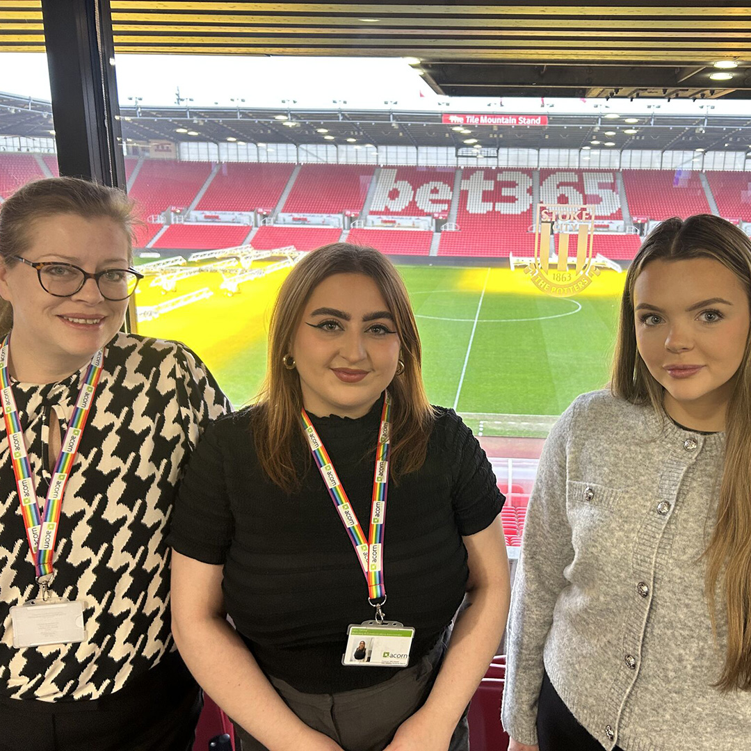 Acorn Training Team at the BET365 Stadium for National Apprenticeship Week